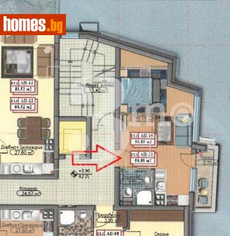 Едностаен, 53m² - Апартамент за продажба - 118294179