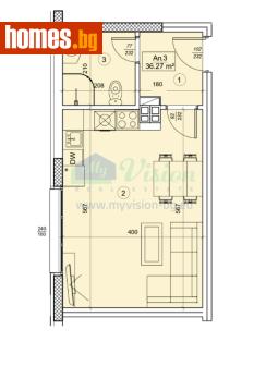Едностаен, 46m² - Апартамент за продажба - 118312833