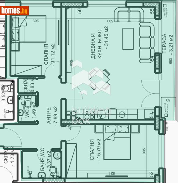Тристаен, 102m² - Жк. Младежки хълм, Пловдив - Апартамент за продажба - Билдинг Бокс - 118314131