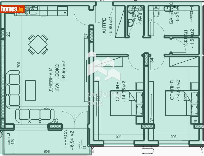 Тристаен, 114m² - Жк. Младежки хълм, Пловдив - Апартамент за продажба - Билдинг Бокс - 118314136