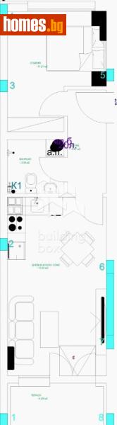 Двустаен, 62m² - Жк. Младежки хълм, Пловдив - Апартамент за продажба - Билдинг Бокс - 118314150