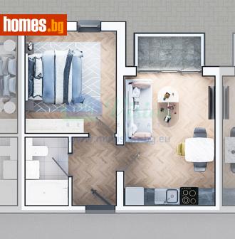 Двустаен, 58m² - Апартамент за продажба - 118318083