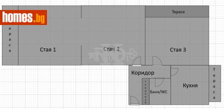 Тристаен, 90m² - Апартамент за продажба - 118320319