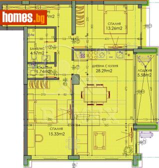 Тристаен, 117m² - Апартамент за продажба - 118323711