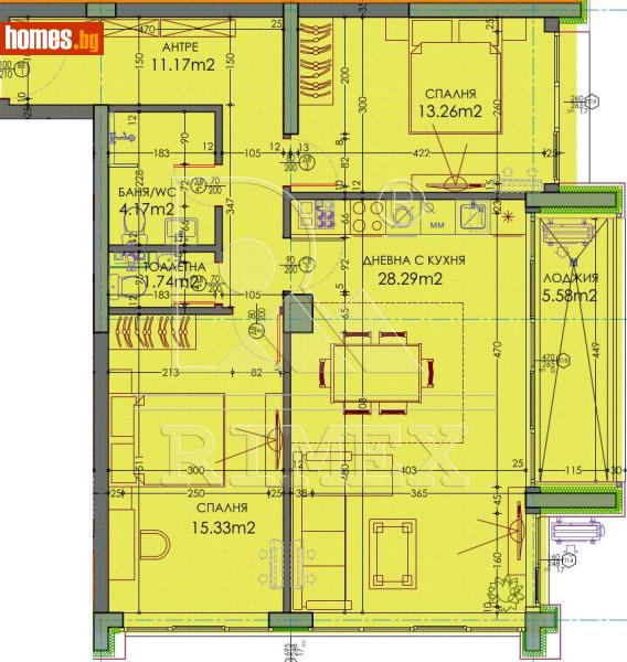 Тристаен, 117m² - Жк. Тракия, Пловдив - Апартамент за продажба - Римекс Имоти - 118323713