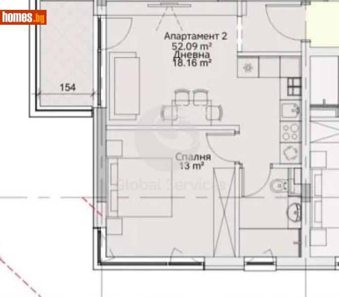 Двустаен, 70m² - Жк. Левски, София - Апартамент за продажба - Глобъл Сървисиз ООД - 118327034