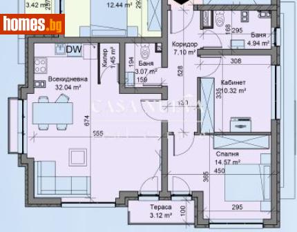Тристаен, 115m² - Апартамент за продажба - 118341578
