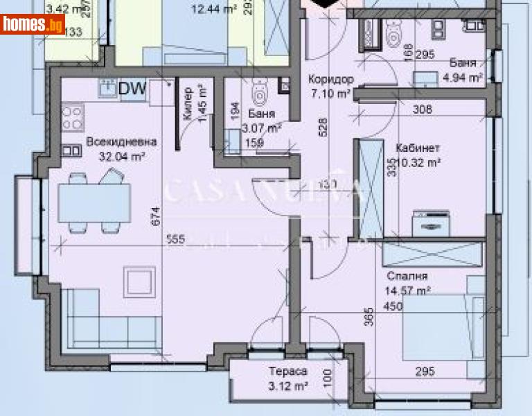 Тристаен, 115m² -  Център, Перник - Апартамент за продажба - Casa Nueva Real Estate - 118341578