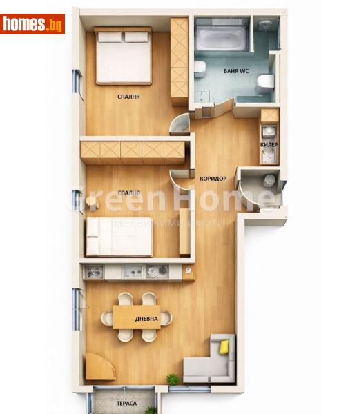 Тристаен, 94m² - Жк. Младост, Варна - Апартамент за продажба - Green Home - 118345670