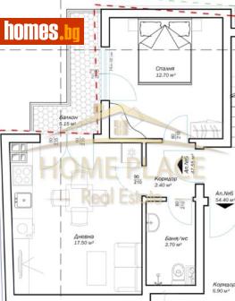 Двустаен, 61m² - Апартамент за продажба - 118356546