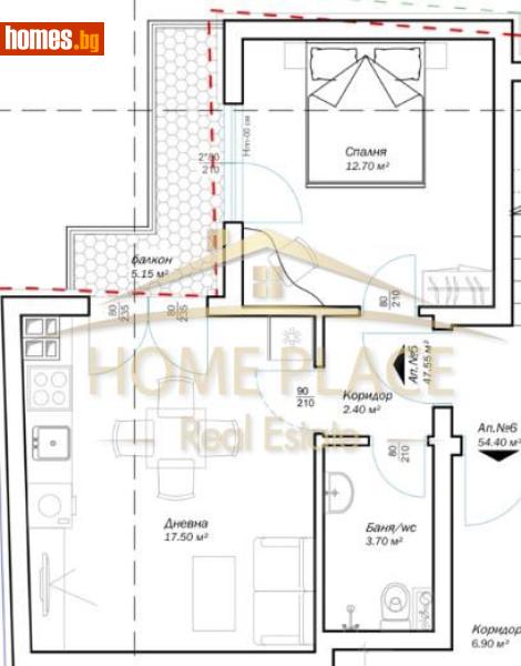 Двустаен, 61m² -  Погребите, Варна - Апартамент за продажба - Home Place - 118356546