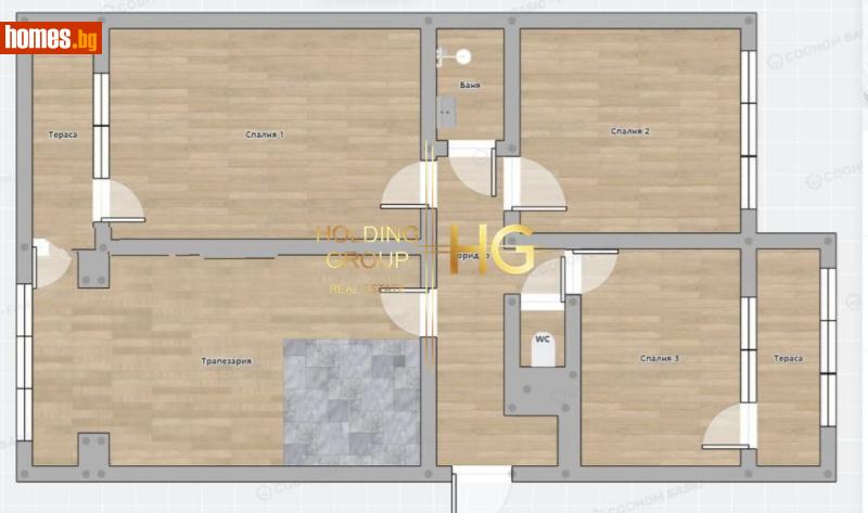 Четиристаен, 79m² - Жк. Чайка, Варна - Апартамент за продажба - Холдинг Груп Недвижими Имоти  - 118361507