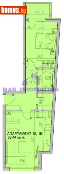 Двустаен, 69m² - Кв. Модерно Предградие, София - Апартамент за продажба - BasProperties - 118361627