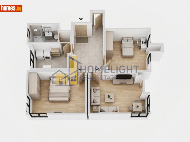Тристаен, 100m² -  Център, София - Апартамент за продажба - ХОУМ ЛАЙТ  - 118361823