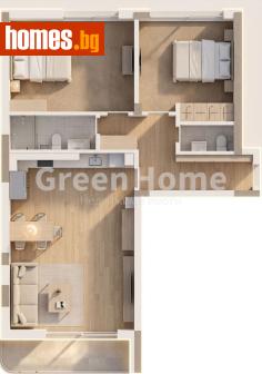 Тристаен, 111m² - Апартамент за продажба - 118376087