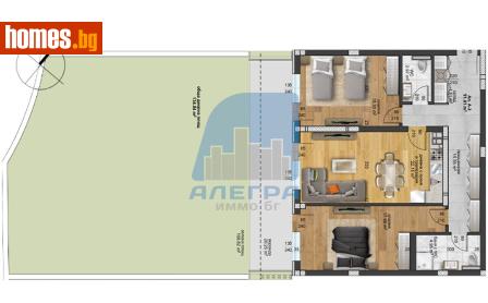 Тристаен, 103m² - Апартамент за продажба - 118377502