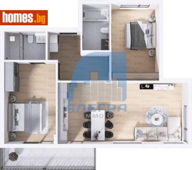 Тристаен, 109m² - Апартамент за продажба - 118377602