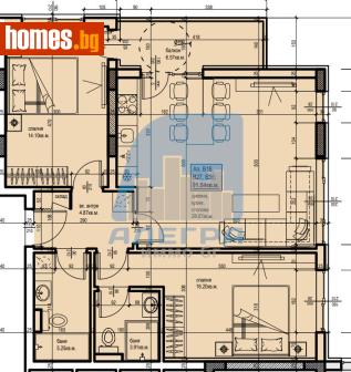 Тристаен, 111m² - Апартамент за продажба - 118377613