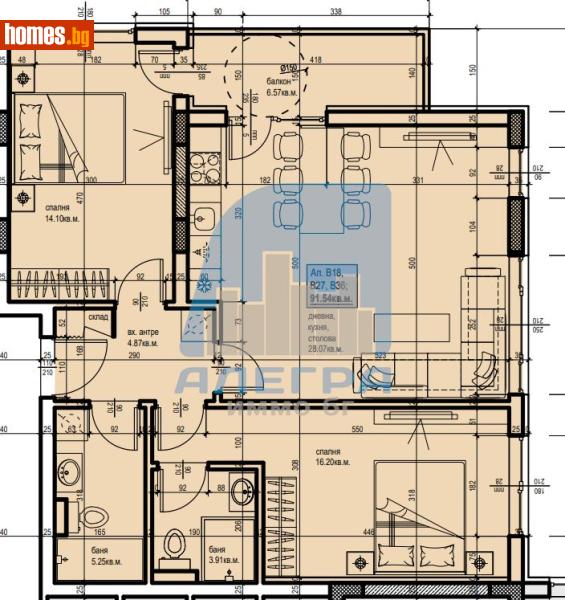 Тристаен, 111m² - Жк. Христо Смирненски, Пловдив - Апартамент за продажба - Alegra ImmoBG - 118377613