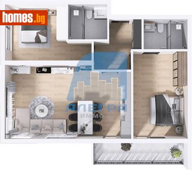 Тристаен, 102m² - Апартамент за продажба - 118377618