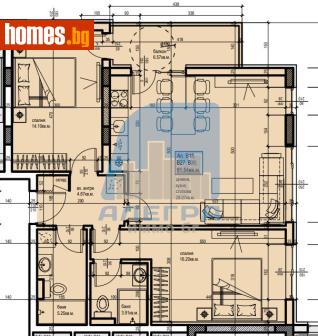 Тристаен, 112m² - Апартамент за продажба - 118377625