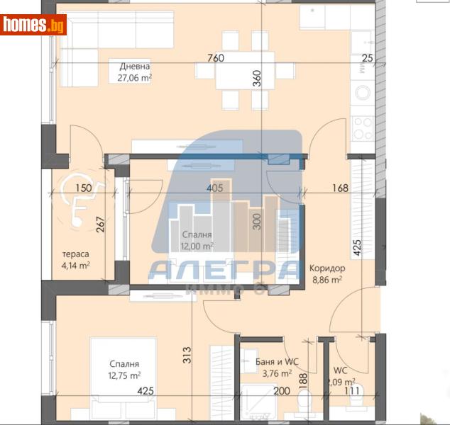 Тристаен, 101m² - Кв. Кършияка, Пловдив - Апартамент за продажба - Alegra ImmoBG - 118377727
