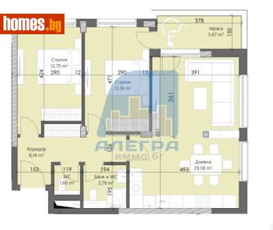 Тристаен, 107m² - Апартамент за продажба - 118377728