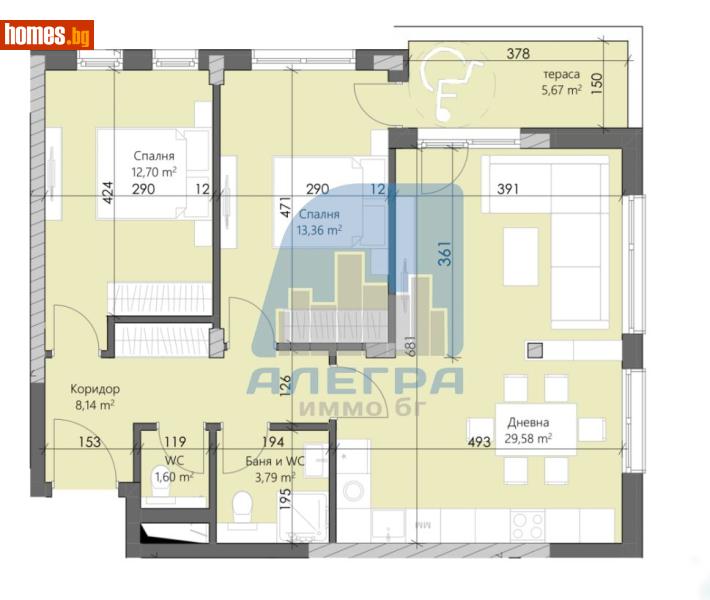 Тристаен, 107m² - Кв. Кършияка, Пловдив - Апартамент за продажба - Alegra ImmoBG - 118377728