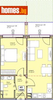 Двустаен, 67m² - Апартамент за продажба - 118378057