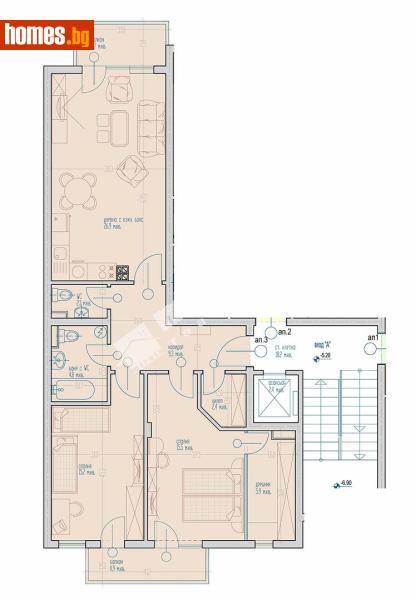 Тристаен, 127m² - Кв. Виница, Варна - Апартамент за продажба - МИРЕЛА - 118378081