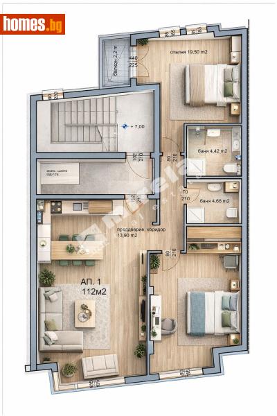 Тристаен, 135m² - Жк. Банишора, София - Апартамент за продажба - МИРЕЛА - 118378116