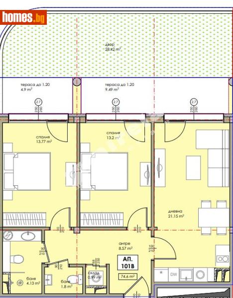 Тристаен, 106m² - Гр.Несебър, Несебър - Апартамент за продажба - МИРЕЛА - 118378125