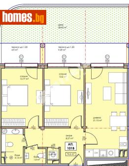Двустаен, 67m² - Апартамент за продажба - 118378127