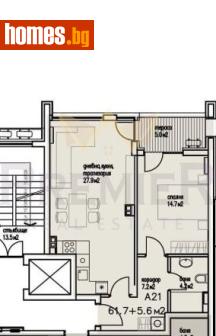 Двустаен, 78m² - Апартамент за продажба - 118381326