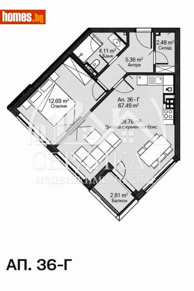 Двустаен, 85m² - Жк. Дружба 2, София - Апартамент за продажба - СЕРДИКА 1 НЕДВИЖИМИ ИМОТИ ЕООД - 118399242