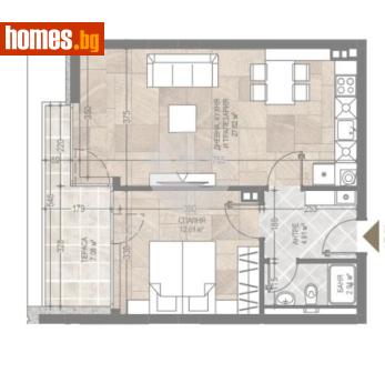 Двустаен, 75m² - Апартамент за продажба - 118418182