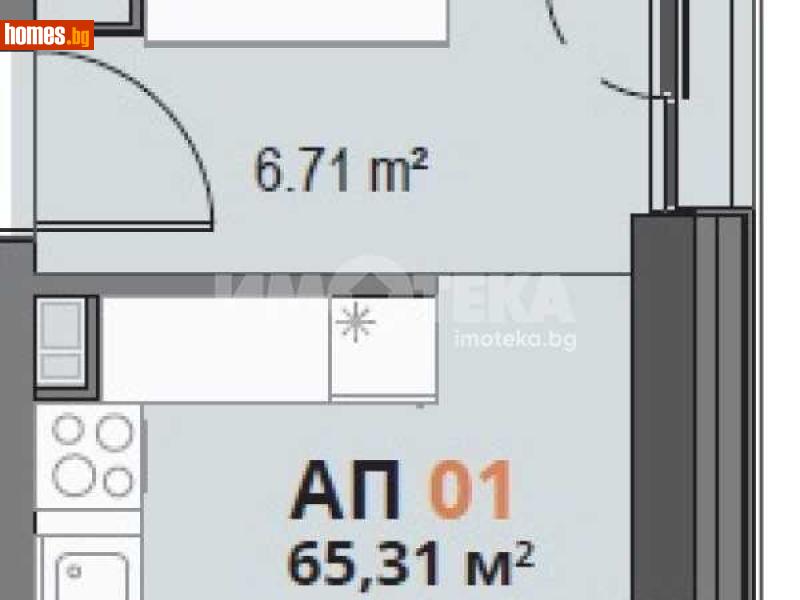 Двустаен, 77m² - Жк. Хаджи Димитър, София - Апартамент за продажба - ИМОТЕКА АД - 118420312