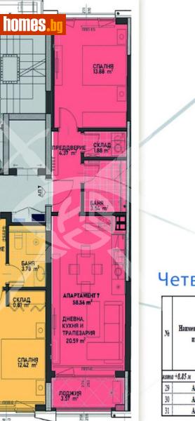 Двустаен, 70m² -  Център, София - Апартамент за продажба - ЕКС НВД - 118423673