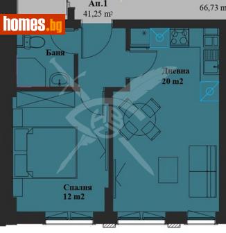 Двустаен, 52m² - Апартамент за продажба - 118435148