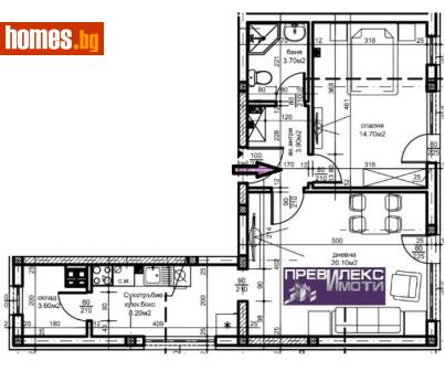 Двустаен, 119m² - Апартамент за продажба - 118436726