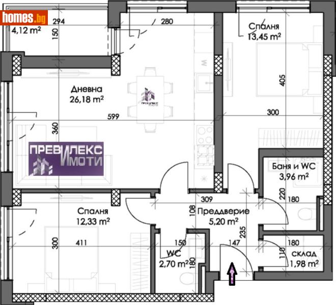 Тристаен, 100m² - Кв. Каменица , Пловдив - Апартамент за продажба - Превилекс имоти ЕООД - 118436728