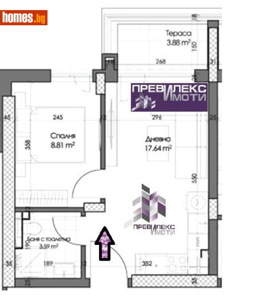 Двустаен, 52m² - Кв. Кършияка, Пловдив - Апартамент за продажба - Превилекс имоти ЕООД - 118436730