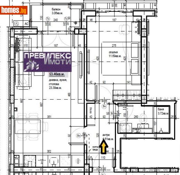 Двустаен, 68m² -  Център, Пловдив - Апартамент за продажба - Превилекс имоти ЕООД - 118436741