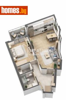 Двустаен, 74m² - Апартамент за продажба - 118440216