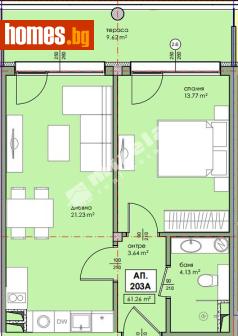 Двустаен, 79m² - Апартамент за продажба - 118446331