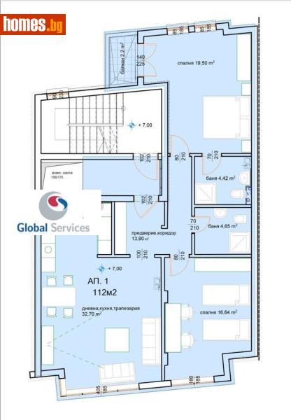 Тристаен, 136m² - Жк. Банишора, София - Апартамент за продажба - Глобъл Сървисиз ООД - 118461947