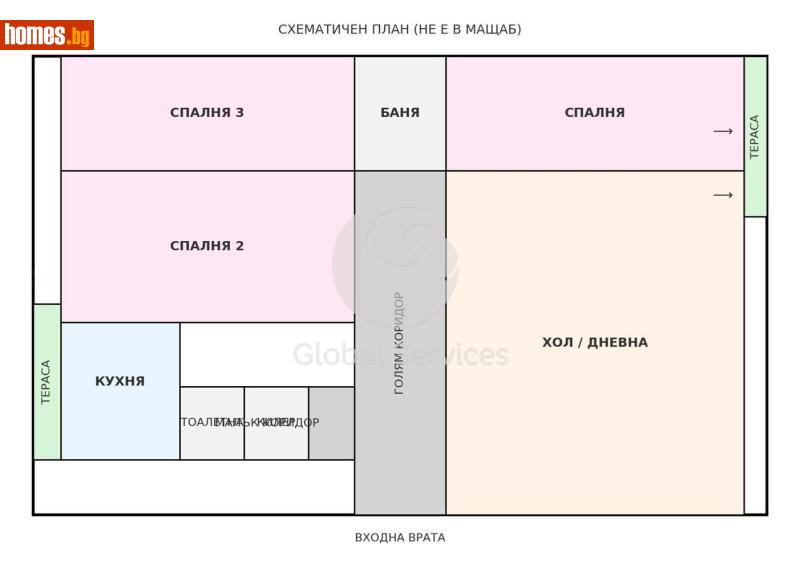 Многостаен, 102m² - Жк. Лагера, София - Апартамент за продажба - Глобъл Сървисиз ООД - 118462564
