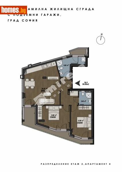 Тристаен, 113m² - Кв. Бояна, София - Апартамент за продажба - МИРЕЛА - 118468033