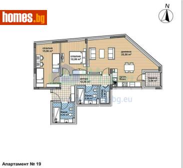 Тристаен, 109m² - Апартамент за продажба - 118494356