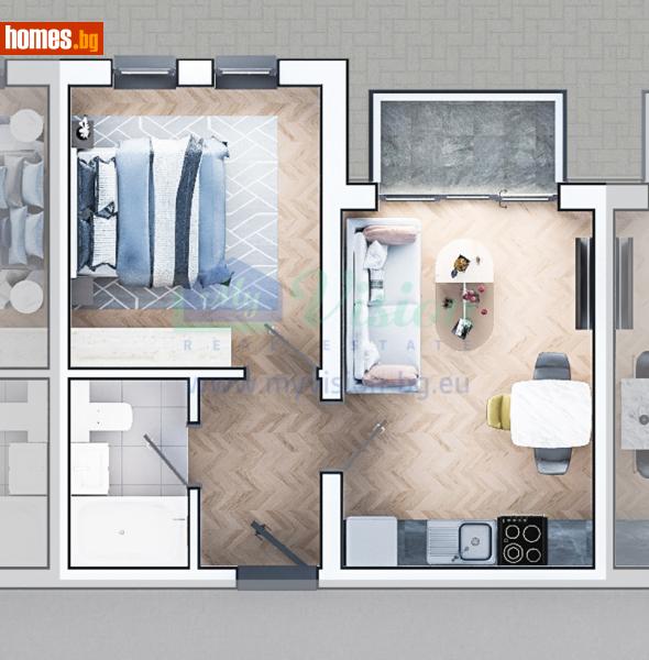 Двустаен, 58m² - Жк. Зона Б19, София - Апартамент за продажба - Myvision Real Estate - 118494367
